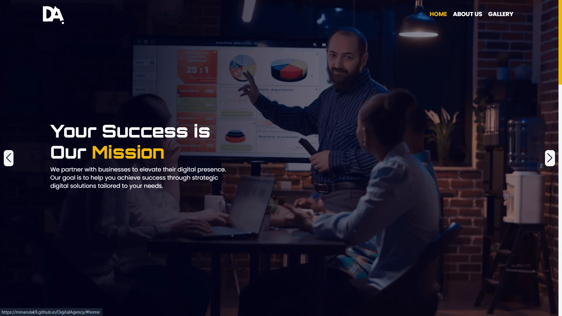 Digital Agency landing page