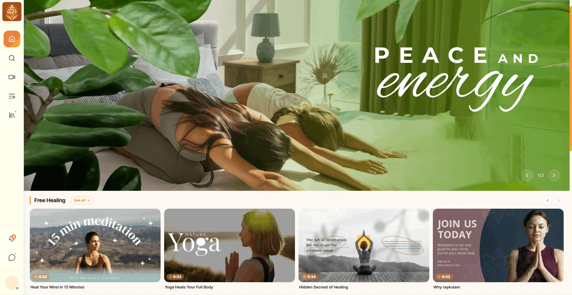 Raykulam Wellness Video Platform